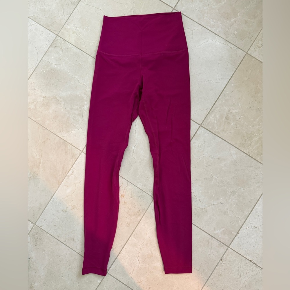 lululemon Align Super High Rise Pant Legging magenta purple pink 28” Size 6